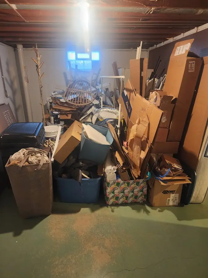 Roll-off dumpster container at job site for 20 Yard Dumpster Rental in Gilroy